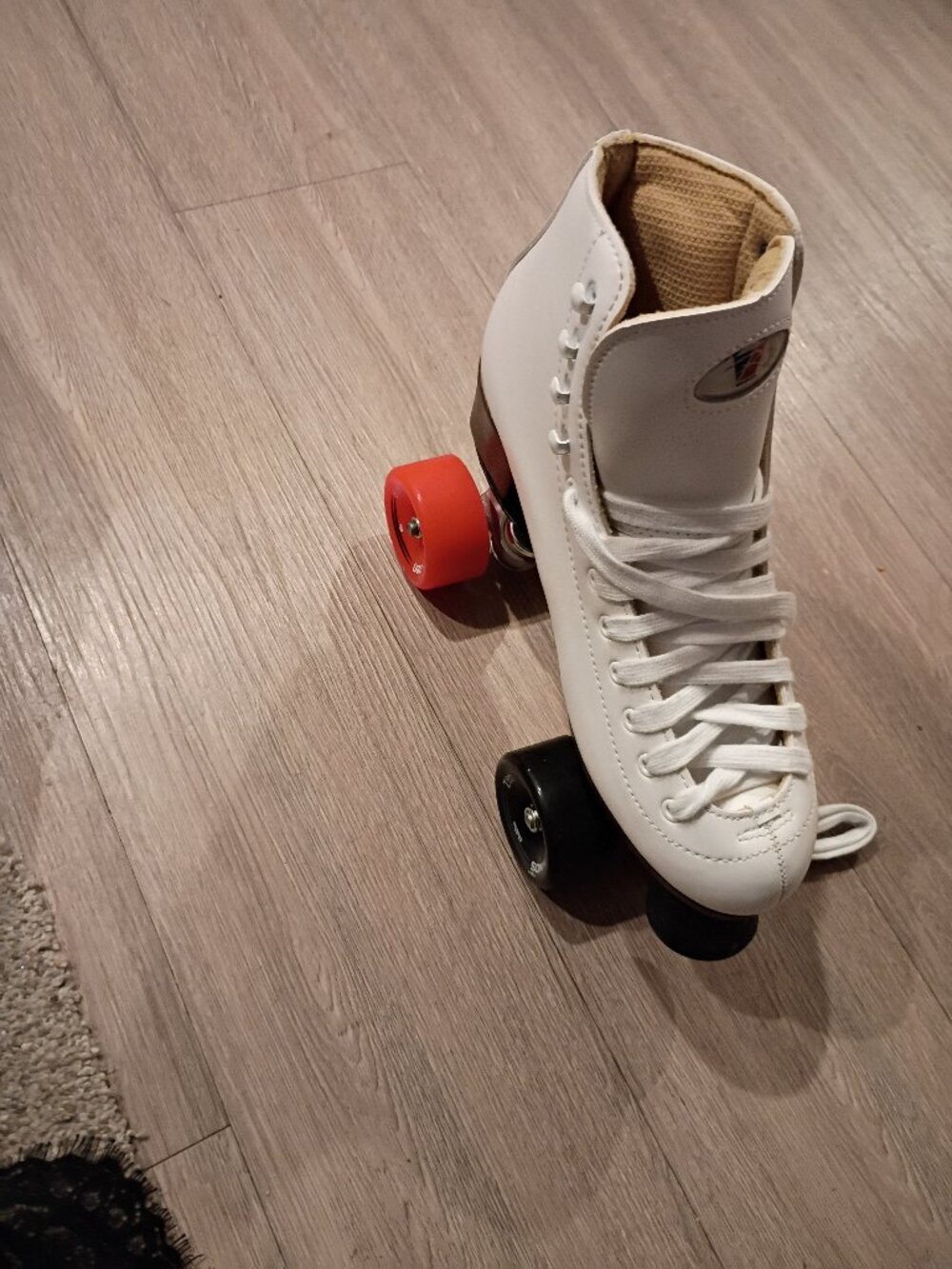 White roller skates